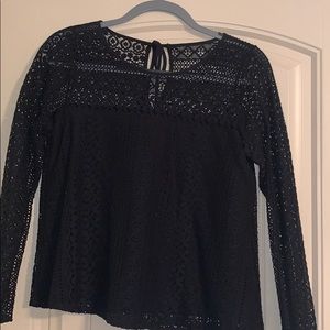 Black lace top